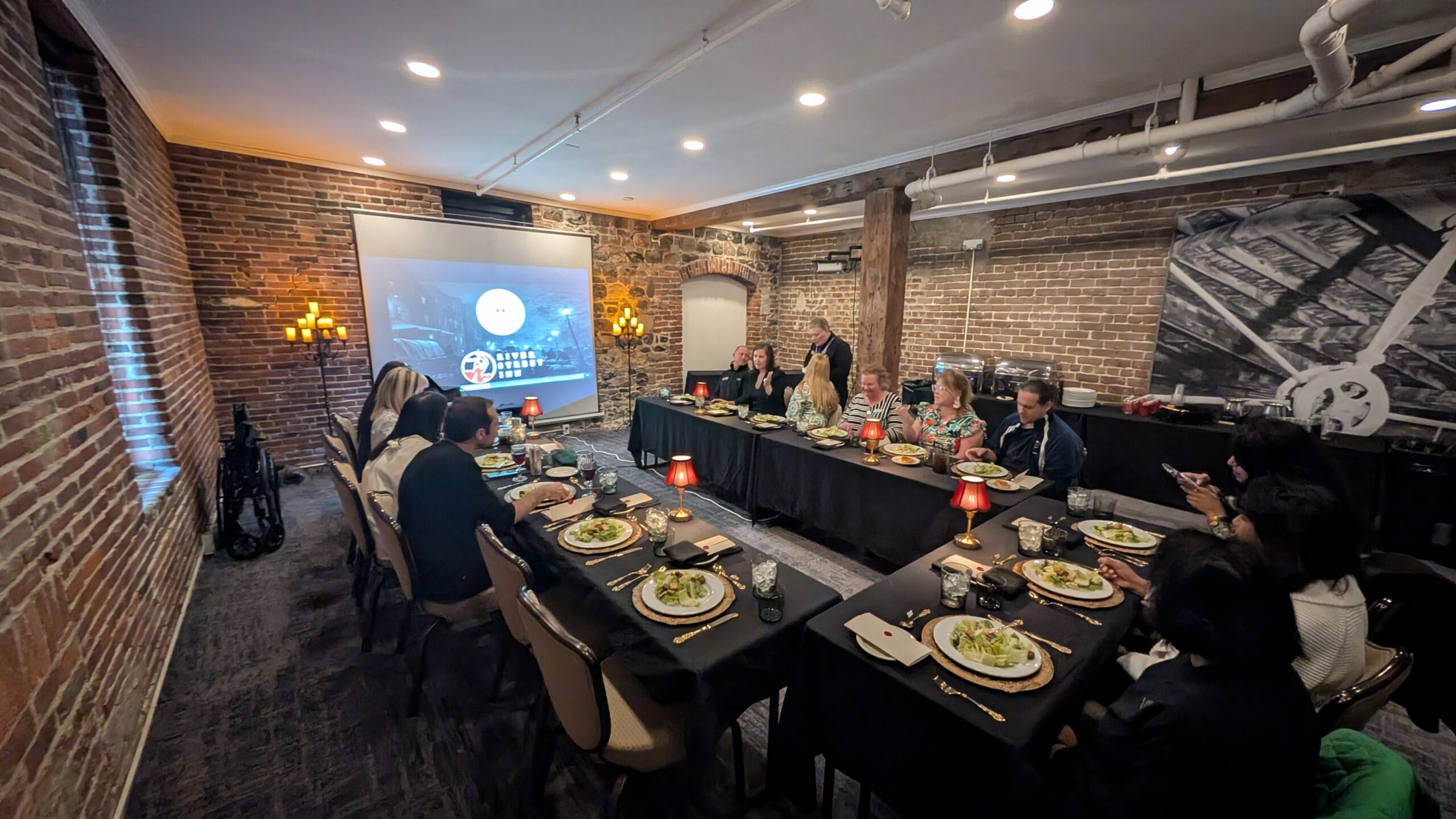 Guests at the Breaking Bread With The Dead experience